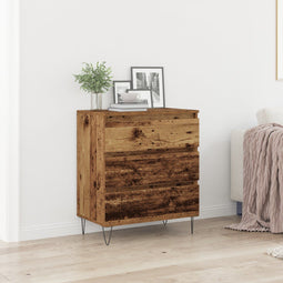 vidaXL - Dressoir - met - Lades - Oude - Hout - 60x35x70 - cm - Geëngineerd - Hout