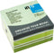 Info sticky notes - 400 vel - 75x75mm - 3 kleuren groen en wit - IN-5654-71