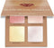 Vegan Highlighter Kit met Spiegel - 4 Hypoallergene Shimmer Tinten