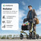 Medzone Fortis - Rollator - Lichtgewicht Opvouwbaar Zitfunctie - Champagnegoud