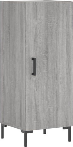 vidaXL - Dressoir - 34,5x34x90 - cm - bewerkt - hout - grijs - sonoma - eikenkleurig