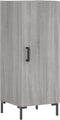 vidaXL - Dressoir - 34,5x34x90 - cm - bewerkt - hout - grijs - sonoma - eikenkleurig