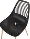 MONTELLO - Set van 4 stoelen - Zwart - Synthetisch materiaal