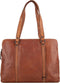 Leren Laptop Schoudertas - Kansas - Brandy Cognac