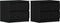 vidaXL - Nachtkastjes - 2 - stuks - Zwart - Eiken - 50x40x43,5 - cm - Geengineerd - Hout