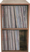 VDD - Platen opbergkast - 2 vakken - 36 x 34.5 x 70.5 cm - Walnoot