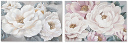 Schilderij Home ESPRIT Rozen Romantiek 120 x 3,7 x 80 cm (2 Stuks)