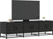 vidaXL - Tv-meubel - 150x35x41 - cm - bewerkt - hout - en - metaal - zwart