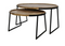 Wood Selections Salontafel Paulson - Set van 2 - Mangohout & Zwart Ijzer - 45x90x60 cm