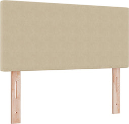 vidaXL - Hoofdbord - Eenvoudig - Ontwerp - Lichtgroen - Grijs - 80 - cm - Corduroy - Stof