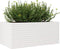 vidaXL - Plantenbak - 110x60x46 - cm - massief - grenenhout - wit