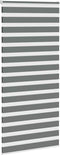 vidaXL - Zebra - rolgordijn - 115x200 - cm - stofbreedte - 110,9 - cm - donkergrijs