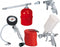 Einhell Perslucht Accessoireset - 5-delig - Incl. blaaspistool, spiraalslang, sproeipistool, verfspuitpistool met bovenbeker, bandenspanningsmeter