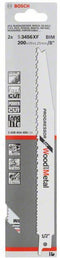 Bosch S 3456 XF - Reciprozaagbladen - Voor hout en metaal - (2 stuks)