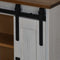 vidaXL - Hangkast - HALDEN - met - schuifdeur - 49x22,5x70 - cm - grenenhout - wit