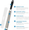 joeji's Kitchen - Vlijmscherpe roestvrijstalen citroenzesterrasp - Ergonomisch handvat met antislippad - Zilver