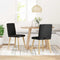 vidaXL - Eetkamerstoelen - 2 - st - stof - zwart