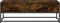 vidaXL - Salontafel - 100x50x35 - cm - bewerkt - hout - en - metaal - gerookt - eiken