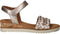 Gabor 82.759.89 - Sleehak Sandalen - Vlechtwerk - Satin Metallic Puder