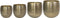 Ter Steege Bloempot Aluminium Goud D 31 cm H 28 cm