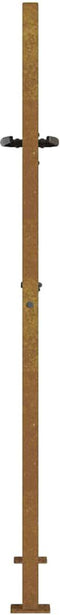 vidaXL - Poort - met - bamboe-ontwerp - 105x155 - cm - cortenstaal