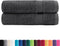 vidaXL - Badhanddoeken - SOLUND - 2 - st - 600 - g/m² - 100x150 - cm - antraciet