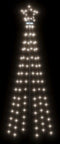 vidaXL - Kegelkerstboom - 108 - LED's - 70x180 - cm - koudwit