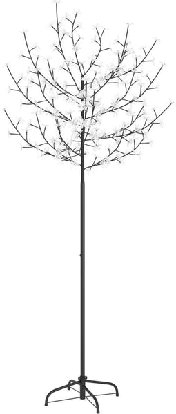 vidaXL - Kerstboom - 200 - LED's - blauw - wit - licht - kersenbloesem - 180 - cm