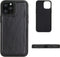 NorthLife - Geschikt voor iPhone 12 Pro Max - Leren Backcover hoes - Zwart