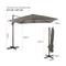 Coast 300 x 300 cm Zweefparasol Grijs – Kantelbaar, 360° Draaibaar, Grote Terras- en Marktparasol