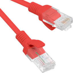 Lanberg - 1 m rode Cat.6 UTP Ethernet-netwerkkabel PCU6-10CC-0100-R
