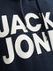 JACK&JONES PLUS JJECORP LOGO SWEAT HOOD NOOS - Heren Hoodie - Geborstelde stof - Maat EU3XL US1XL