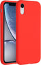 Accezz iPhone XR - Liquid Silicone Backcover - Schokabsorberend - Rood