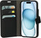 Mobiparts Classic Wallet Case - Flip Cover - Ruimte voor pasjes - Zwart (iPhone 15, iPhone 14)