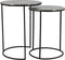 Light & Living Bijzettafel Thizas - Nikkel/Zwart - Ø40+Ø35cm - Klassiek