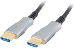 Lanberg CA-HDMI-20FB-0200-BK - HDMI Kabel - 20 m - 18 Gbit/s - Zwart Zilver