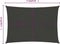 vidaXL - Zonnezeil - 160 - g/m² - 6x7 - m - HDPE - antracietkleurig