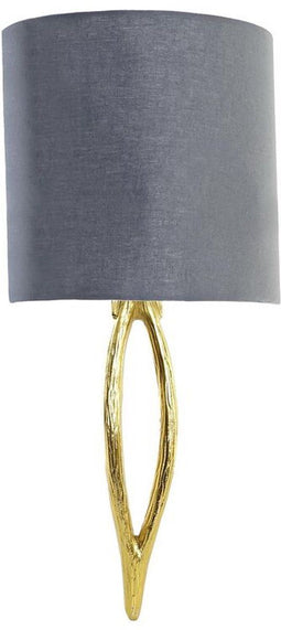 Muurlamp DKD Home Decor Gouden Metaal Polyester 220 V 50 W (30 x 16 x 60 cm)