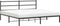 vidaXL - Bedframe - met - hoofdbord - metaal - zwart - 193x203 - cm