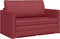 vidaXL - Vloersofa - Bed - 2-in-1 - Wijnrood - 124x71x78 - cm - Kunstleer