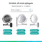 Mirlux Make Up Spiegel - Oplaadbaar - 7X Vergroting - LED Verlichting - Chroom