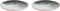 Palmer Bord Nordic 28.5 cm Groen Wit Stoneware 2 stuks