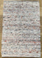 Bellano 16 Vloerkleed - 60x90 - Rechthoek - Laagpolig,Structuur Tapijt - Landelijk - Grijs, Roze