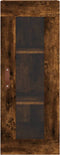 vidaXL - Hangkast - 34,5x34x90 - cm - gerookt - eikenkleurig