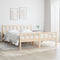 vidaXL - Bedframe - massief - hout - 140x190 - cm