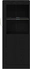 vidaXL - Sideboard - met - LED-lampen - Zwart - Eiken - 41x37x100 - cm