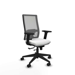 Piqueras y Crespo 2D066N0 - Bureaustoel - Verstelbare hoogte met armleuning - Wit