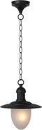 Lucide ARUBA - Hanglamp Binnen/Buiten - Ø 25 cm - Dimbaar - Zwart