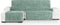 Hoes voor chaise longue met korte armleuning links Eysa TURIN Aquamarijn 100 x 110 x 300 cm
