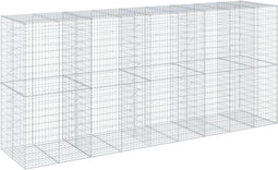 vidaXL - Schanskorf - 450x100x200 - cm - gegalvaniseerd - ijzer - zilverkleurig